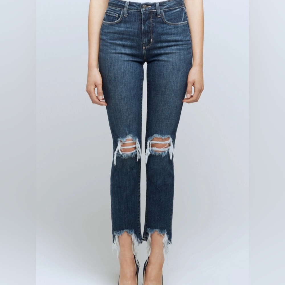 NWOT L’AGENCE High Line Distressed Skinny Jean Size 28